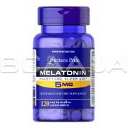 Puritans Pride, Melatonin 5 mg, Nightmare Sleep Aid, 120 Coated Tablets