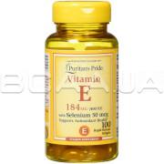 Puritans Pride, Vitamin E (400 IU) with Selenium 50 mcg (Витамин Е и Селен), 100 Rapid Release Softgels