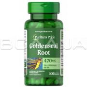 Puritans Pride, Goldenseal Root (Желтокорень) 470 mg, 100 Rapid Release Capsules