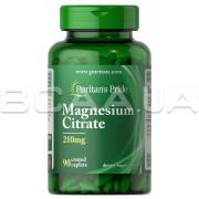 Puritans Pride, Magnesium Citrate 210 mg (Цитрат Магния), 90 Coated Caplets