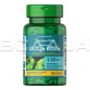 Puritans Pride, Ginkgo Biloba 120 mg (Гинкго Билоба), 30 Rapid Release Capsules