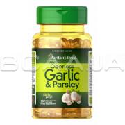 Puritans Pride, Odorless Garlic & Parsley (Чеснок и Петрушка), 100 Rapid Release Softgels