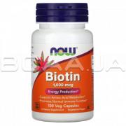 Now Foods, Biotin (Биотин) 1000 mcg, 100 Veg Capsules