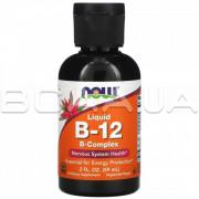 Now Foods, Liquid B-12 (Витамин Б-12), B-Complex, 59 ml