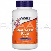 Now Foods, Red Yeast Rice (Красный Дрожжевой Рис) 1200 mg, 60 Tablets