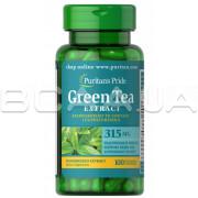 Puritans Pride, Green Tea Extract (Экстракт Зеленого Чая) 315 mg, 100 Rapid Release Capsules