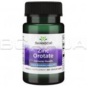 Swanson, Zinc Orotate 10 mg (Цинк Оротат), High Bioavailability, 60 Veggie Capsules