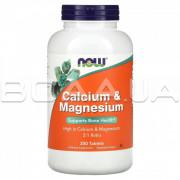 Now Foods, Calcium & Magnesium (Кальцій та Магній), 250 Tablets