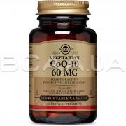 Solgar, Vegetarian CoQ-10 60 mg (Коэнзим), 60 Vegetable Capsules