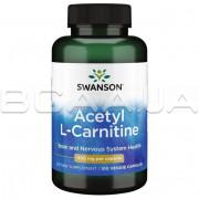 Swanson, Acetyl L-Carnitine 500 mg, 100 Veggie Capsules