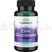 Swanson, Zinc Gluconate 30 mg (Глюконат Цинка), 250 Tablets