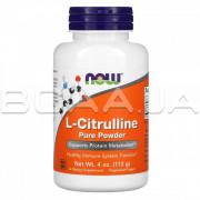 Now Foods, L-Citrulline (Цитруллин), Pure Powder, 113 g