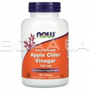 Now Foods, Apple Cider Vinegar 750 mg (Яблочный Уксус), Extra Strength, 180 Tablets