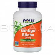 Now Foods, Ginkgo Biloba (Гинкго Билоба) 60 mg, 240 Veg Capsules