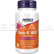 Now Foods, Sun-E 400 (Витамин E), 60 Softgels