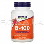 Now Foods, B-100 (Витамин Б), Sustained Release, 100 Tablets
