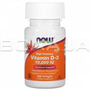 Now Foods, Vitamin D-3 10,000 IU (Вітамін Д), 240 Softgels