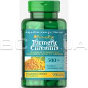 Puritans Pride, Turmeric Curcumin 500 mg (Куркума), 90 Rapid Release Capsules