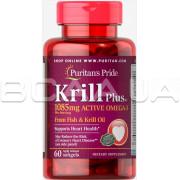 Puritans Pride, Krill Plus 1085 mg Active Omega-3, 60 Rapid Release Softgels