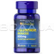 Puritans Pride, L-Glutathione 500 mg (Глутатион), 30 Rapid Release Capsules