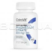 Ostrovit, Magnesium Citrate 400 mg + B6 (Цитрат Магния), 90 Tablets