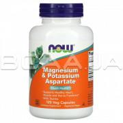 Now Foods, Magnesium & Potassium Aspartate (Магній та Калій), 120 Veg Capsules