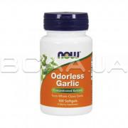 Now Foods, Odorless Garlic (Часник Без Запаху), Concentrated Extract, 100 Softgels