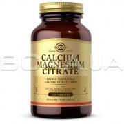 Solgar, Calcium Magnesium Citrate (Цитрат Кальція та Магнію), 100 Tablets