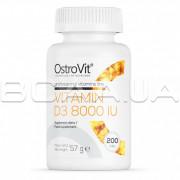 Ostrovit, Vitamin D3 8000 IU (Витамин Д), 200 Tablets