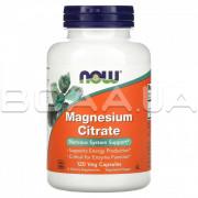 Now Foods, Magnesium Citrate (Магній), 120 Veg Capsules