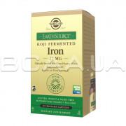 Solgar, Earth Source, Koji Fermented Iron 27 mg, 60 Vegetable Capsules