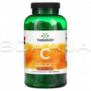 Swanson, Vitamin C 1000 mg with Rose Hips (Витамин С, Шиповник), 250 Сapsules