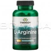 Swanson, L-Arginine, Maximum Strength, 90 Capsules