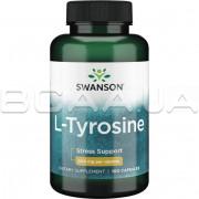 Swanson, L-Tyrosine 500 mg, 100 Capsules