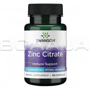Swanson, Zinc Citrate 50 mg, 60 Capsules