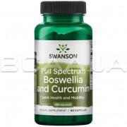 Swanson, Full Spectrum, Boswellia and Curcumin, 60 Capsules