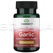 Swanson, Full Spectrum, Garlic 400 mg (Чеснок), 60 Capsules
