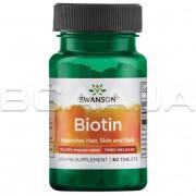 Swanson, Biotin 10,000 mcg, Timed-Release, 60 Tablets