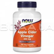 Now Foods, Apple Cider Vinegar 450 mg (Яблочный Уксус), 180 Veg Capsules