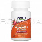 Now Foods, Vitamin D-3 50,000 IU, 50 Softgels
