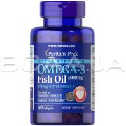Puritans Pride, Extra Strength Omega-3 Fish Oil 1500 mg (450 mg Active Omega-3), 60 Rapid Release Softgels