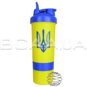 Shaker, Double Container, Yellow Blue, 600 ml