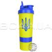 Shaker, Double Container, Yellow Blue, 600 ml