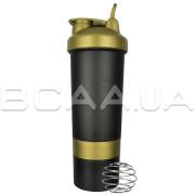 Shaker, Double Container, Black Gold, 600 ml
