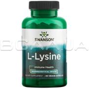 Swanson, L-Lysine 500 mg, Pharmaceutical Grade, 90 Veggie Capsules
