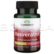Swanson, Resveratrol 250 mg, Higher Potency, 30 Capsules