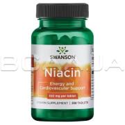 Swanson, Niacin 100 mg, 250 Tablets