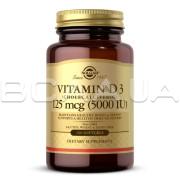 Solgar, Vitamin D3 (Cholecalciferol) 125 mcg (5000 IU), 100 Softgels