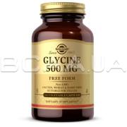 Solgar, Glycine 500 mg, 100 Vegetable Capsules