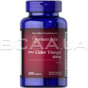 Puritans Pride, Apple Cider Vinegar 600 mg, 200 Tablets